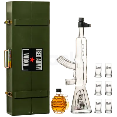 Kalashnikov Machine Gun GB with 6 glasses