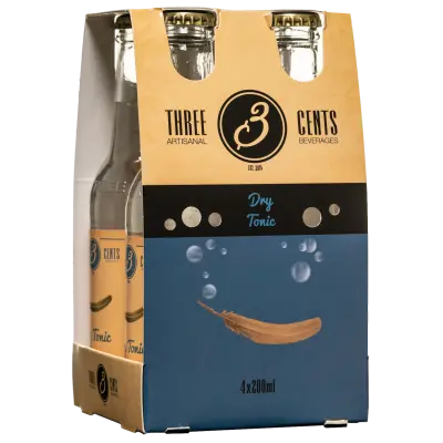 Three Cents Dry Tonic 4x200ml