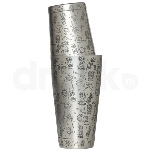 Tiki Tin on Tin Weighted Shaker
