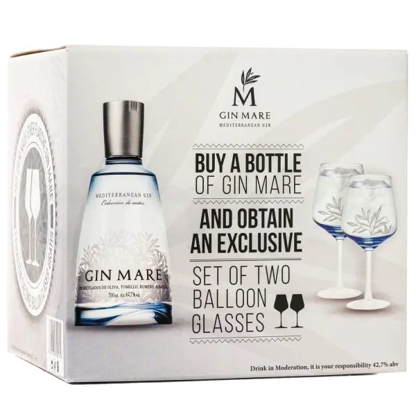 Gin Mare - Single Bottle Double Ballon
