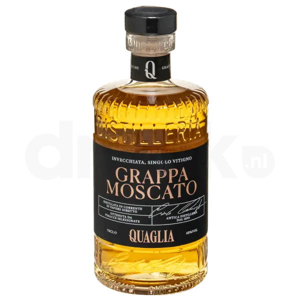 Quaglia Grappa Monovitigno Moscato Invecchiata