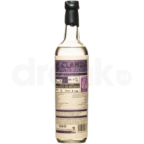 Clande Sotol Lupe Lopez 100% Lote 5
