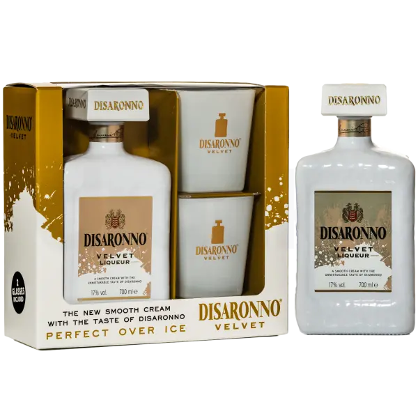 Disaronno Velvet with 2 Glasses