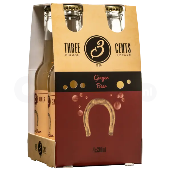 Three Cents Ginger Beer 4x200ml